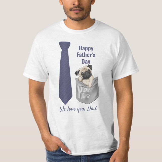 Modern fars dag-ficktjuk för hundälskare t shirt (Framsida)