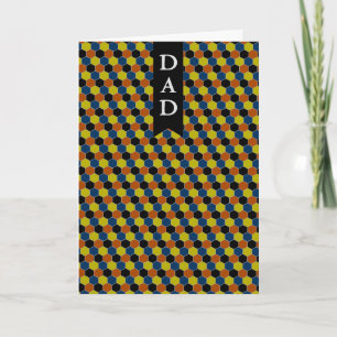 Modern fars dag för geometrisk design kort