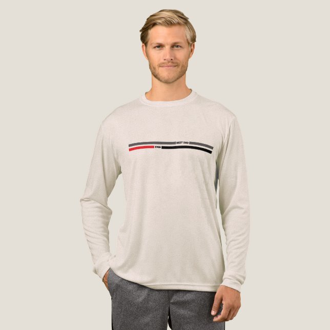 Modern Fars Dag Minimalist Världens Bästa Pappa  T Shirt (Hel framsida)