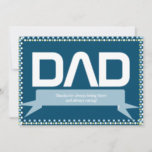 Modern Fars Dag Pappa Omsorgsfull Kort