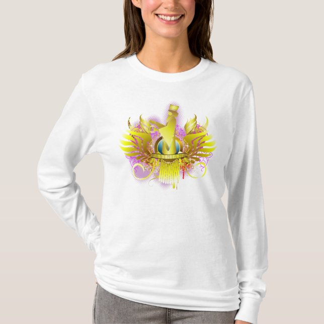 Modern Farvahar design vid Parthiana Tee Shirt (Framsida)