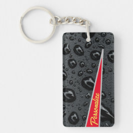 Modern Fashionable Black Bubbles Red Fire-Anpassni