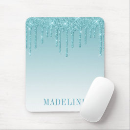 Modern Fashionable Trendig Aqua Glitter Drift Musmatta