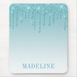 Modern Fashionable Trendig Aqua Glitter Drift Musmatta