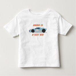 Modern Fast One Tävling Car Boy 1:a födelsedag T Shirt