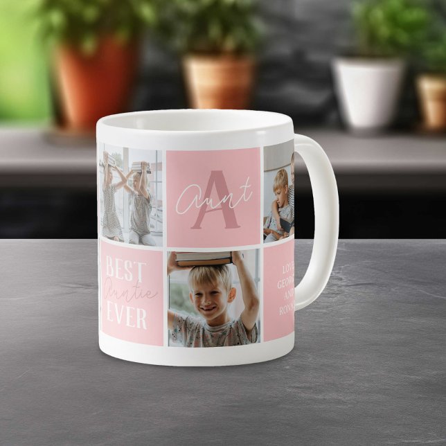 Modern Fasterbror Fasterbrors Fotocollage Rosa Kaffemugg (Skapare uppladdad)