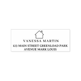 Modern fastighetsfrämjande Realtor-logotyp Stämpel