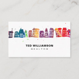 Modern fastighetsmäklare för visitkort