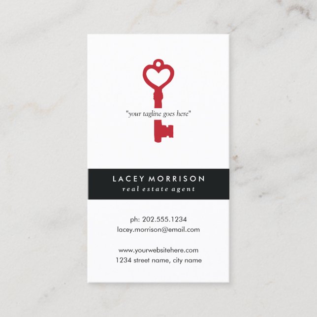 Modern fastighetsmäklare visitkort (Framsida)