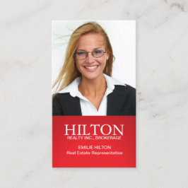 Modern fastighetsmäklarevisitkort visitkort