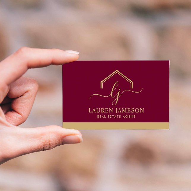 Modern Fastighetsmarknadsföring Realtor Logotyp Fö Visitkort (Skapare uppladdad)