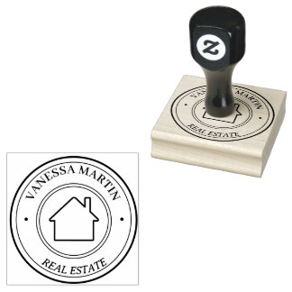 Modern Fastighetsmarknadsföring Realtor Logotyp Stämpel