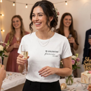 Modern Fästmö till Brud Förlovningspresent T Shirt