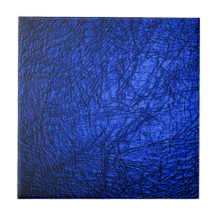 Modern Faux Blue Leather Struktur Kakelplatta