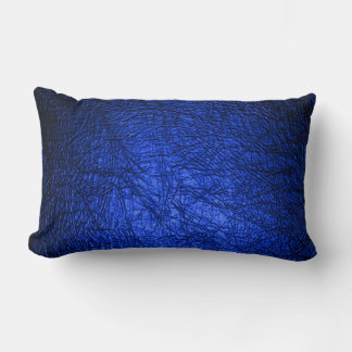 Modern Faux Blue Leather Struktur Lumbarkudde