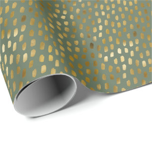 Modern Faux Foil Dots jul Helgdag Gift Presentpapper