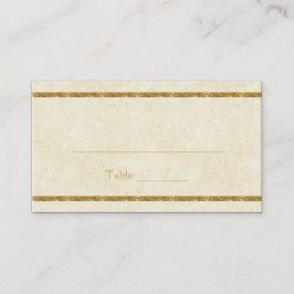 Modern Faux Guld-miniatyrdiagram på ivorianskt pla Placeringskort