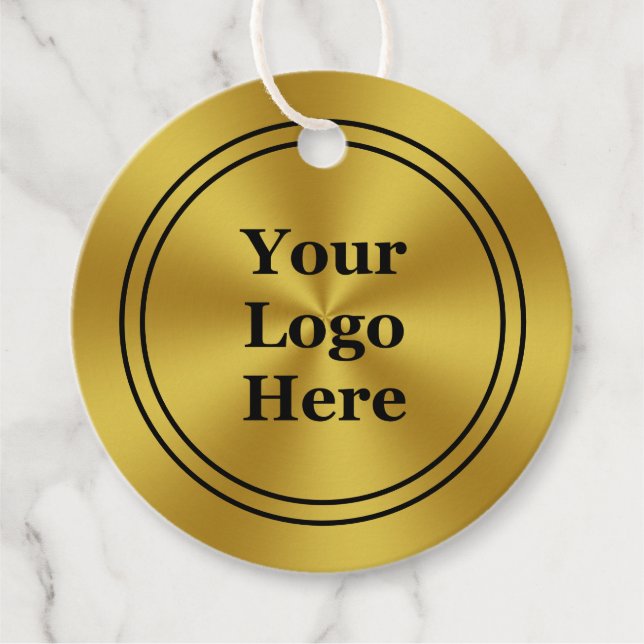 Modern Faux Guld Prisa Märkre Gåvor Etiketter (Framsida)
