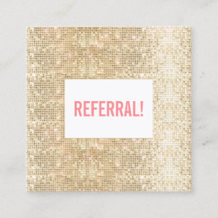 Modern Faux Guld Sequin-kundremiss Rabattkort