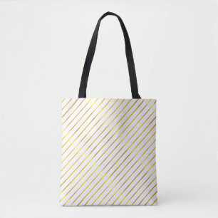 Modern Faux Guld Stripe Elegant Glamor Golden Tygkasse