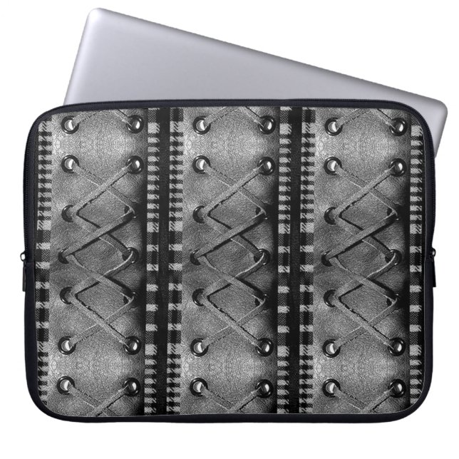 Modern Faux Lacther Struktur Laptop sleeve (Framsidan)