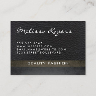 Modern Faux Leather II med Chic Struktur Visitkort