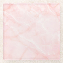Modern Faux Marble Rosa Modern Beverage Coaster