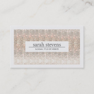 Modern Faux Sequins Beauty och Mode Stylist Visitkort