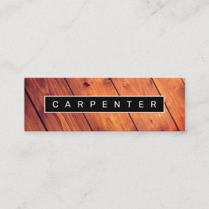 Modern faux woodwork ram mini visitkort