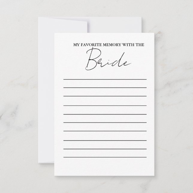 Modern favoritminne med brickkort inbjudningar (Framsida)