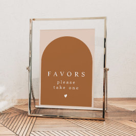 Modern favoritsignatur för MIN-Orange i bågverk Poster