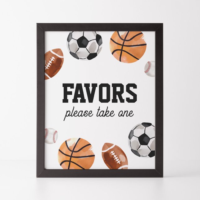 Modern favoritskylt för sport Barns födelsedag Poster (Skapare uppladdad)