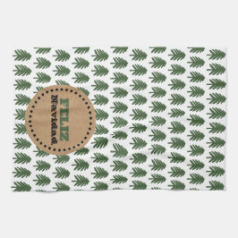 Modern FELIZ NAVIDAD Julgran Kökshandduk