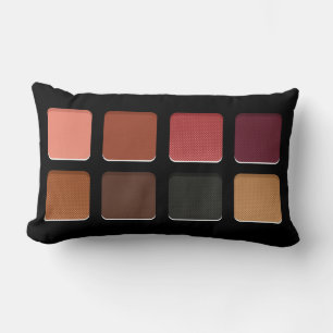 Modern Feminine Mörk Warm Brown Makeup Pallete Lumbarkudde