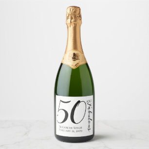 Modern femtio och fantastisk fetstil 50-årsfest