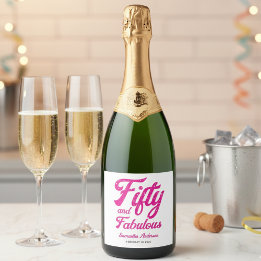 Modern femtio och fantastisk rosa 50-årsfest