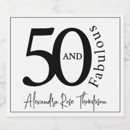 Modern femtioårsfest och fantastisk 50-årsdagskala