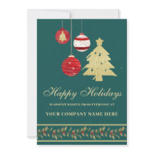 Modern Festive Business Logotyp Helgdag Card