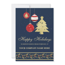 Modern Festive Business Logotyp Helgdag Card