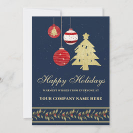 Modern Festive Business Logotyp Helgdag Card Julkort