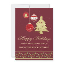 Modern Festive Business Logotyp Helgdag Card