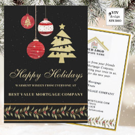 Modern Festive Business Logotyp QR-Helgdag kort