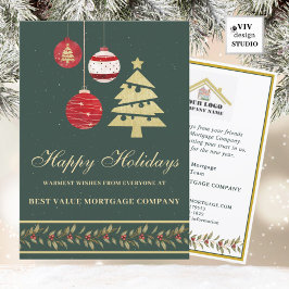 Modern Festive Business Logotyp QR-Helgdag kort