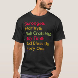 Modern Festive Dickens Scrooge-jul T Shirt