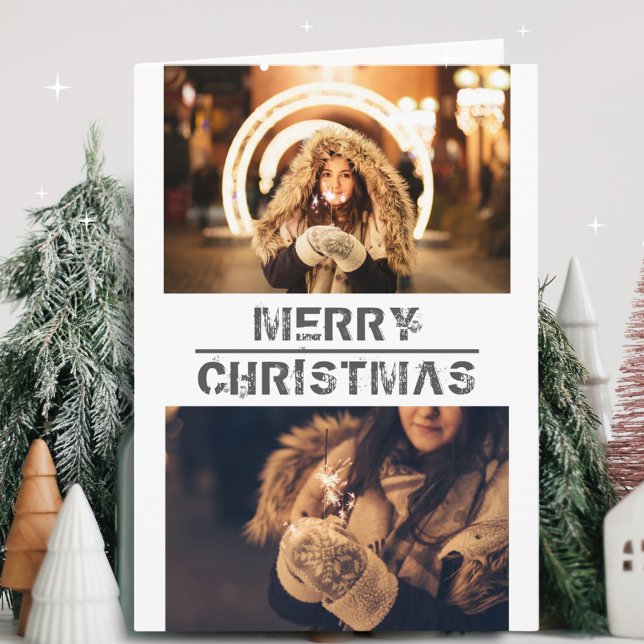 Modern Festive God jul Photo Card Helgkort (Skapare uppladdad)