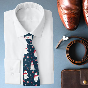 Modern Festive Helgdag Winter Polar Bears Slips