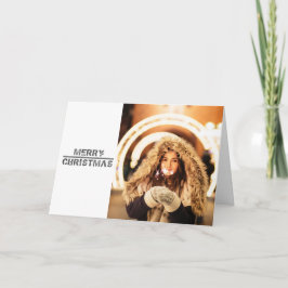Modern Festive jul-Helgdag-fotokort Helgkort