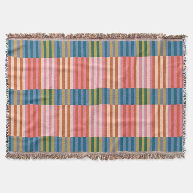 Modern Festive Play Stripe Filt (Framsidan)