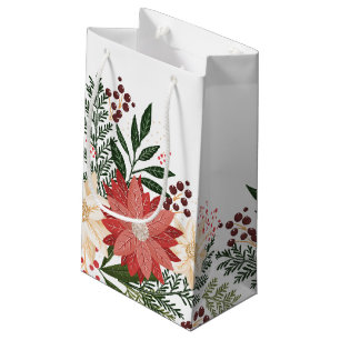 Modern Festive White Poinsettia Helgdag