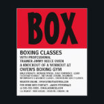 Modern fet, Boxing Class Advert Flyer<br><div class="desc">Modern fetstil,  Boxing Class Advert Flyers från Affärskortet Store.</div>